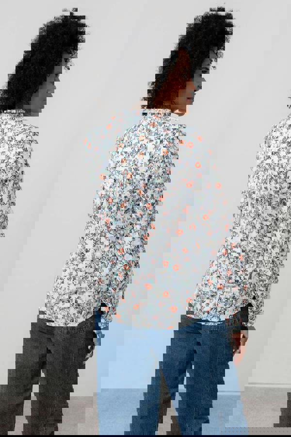 Lily & Me Rachel Organic Cotton Frill Blouse Ecru