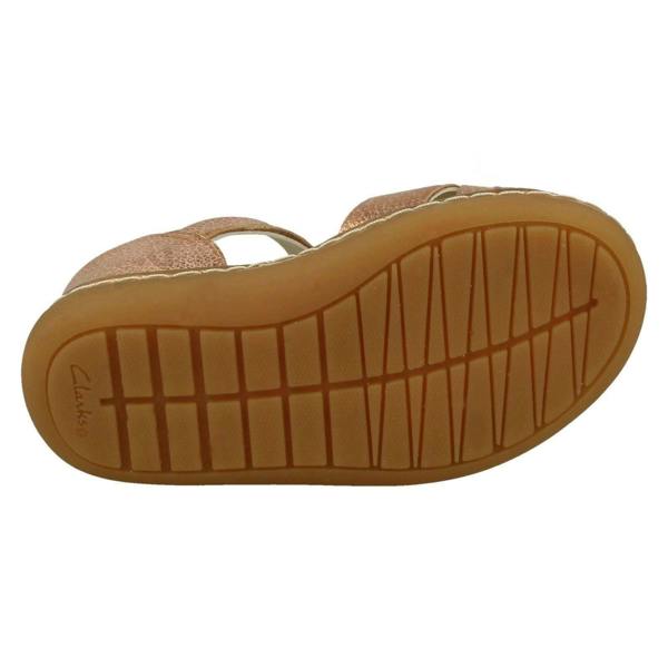 Clarks Girls Clarks Cross Detailed Sandals Skylark Pure T