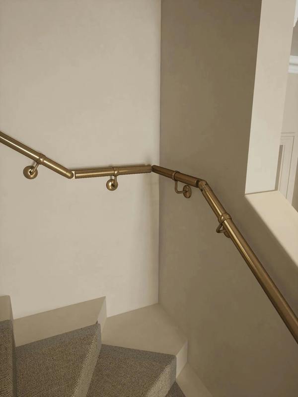 Single Winder Handrail and staircase