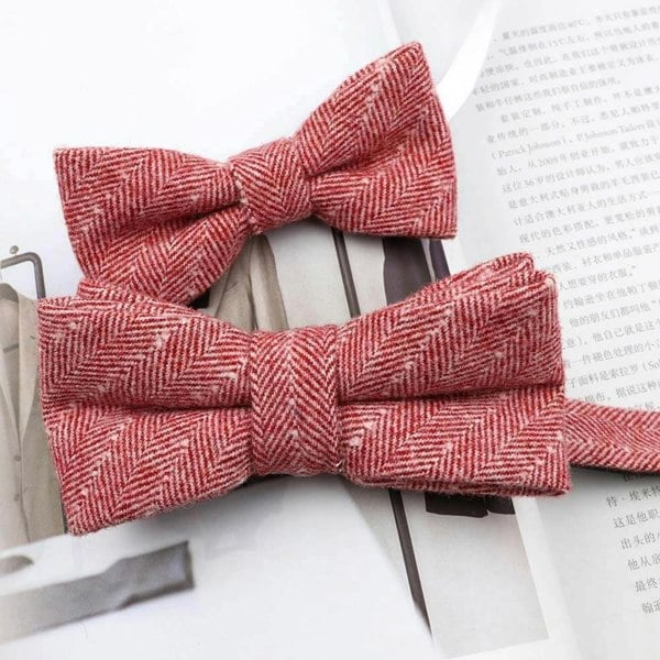 Mr Townsend Suits Mr and Master Cashmere Wool Bow Tie Sets