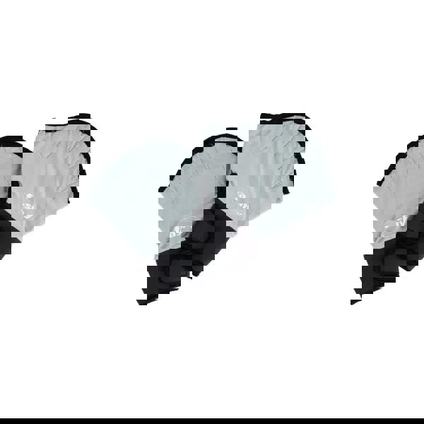 Grey and black neoprene wrist weights with Fashy logo in aqua neoprene gloves