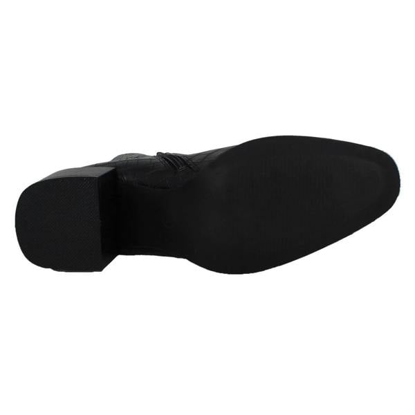 Spot On Ladies Spot On Chunky Blocked Heel Ankle Boots F51128
