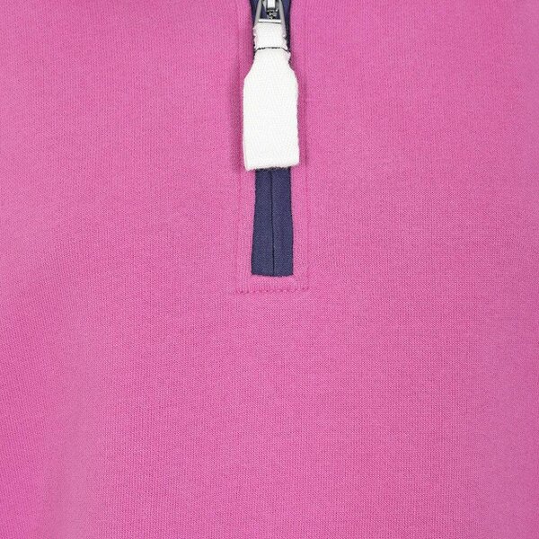 Lazy Jacks LJ3 - Ladies Quarter Zip Sweatshirt - Raspberry