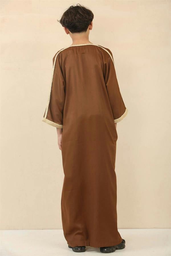 Infinity Leather Kid's Boys Moroccan Thobe Jubba Robe Eid Djellaba Gandoura