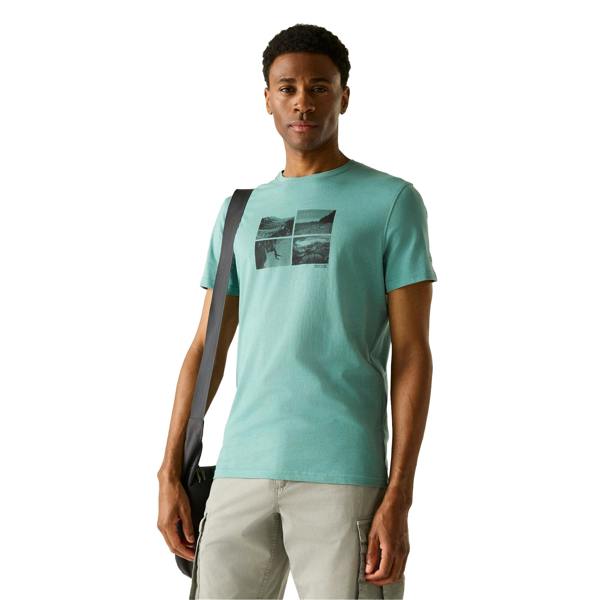 Regatta Mens Breezed Photo Collage T-Shirt - Arctic - 