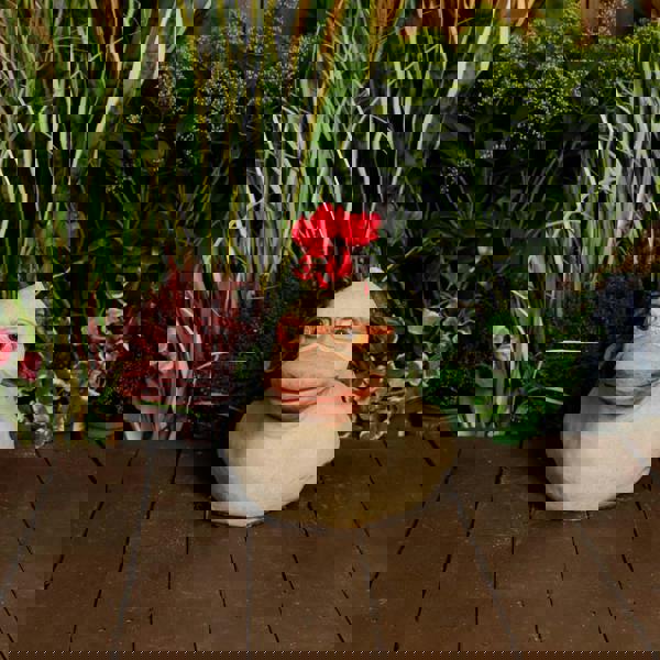 Whimsical Stone Cast Rubber Duck Planter Pot