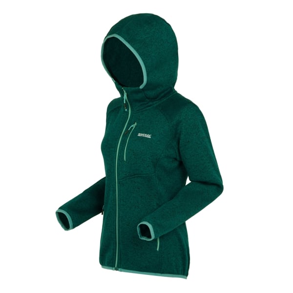 Regatta Women's Newhill Marl Hooded Fleece Jacket - Rainforest