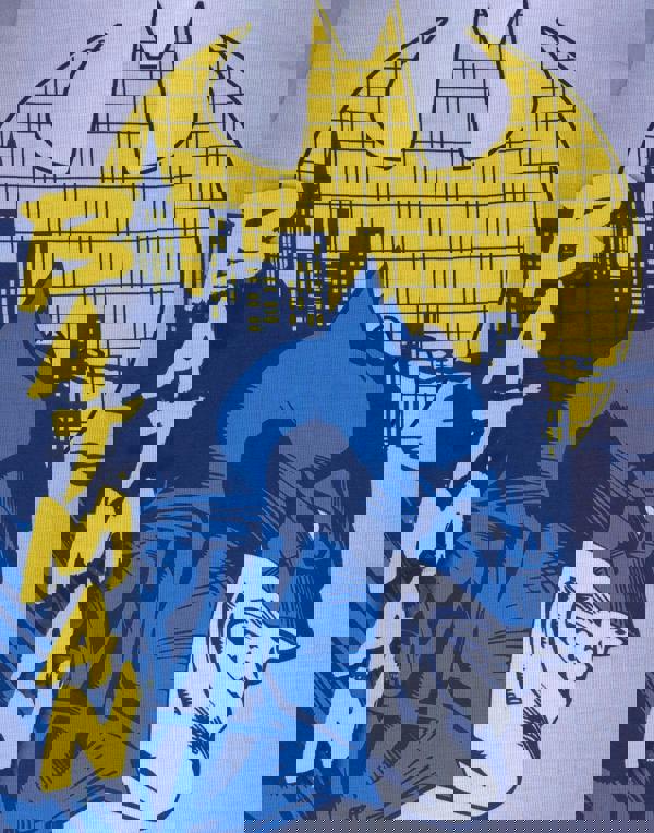 DC Comics Boys Grey Batman Long Sleeve Long Leg Pyjama Set