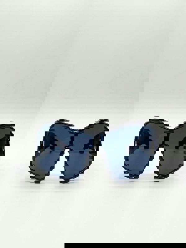 SVNX Square Oversized Mask Sunglasses in Black