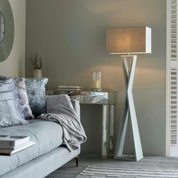 Pagazzi Lighting Kaden Floor Lamp Grey