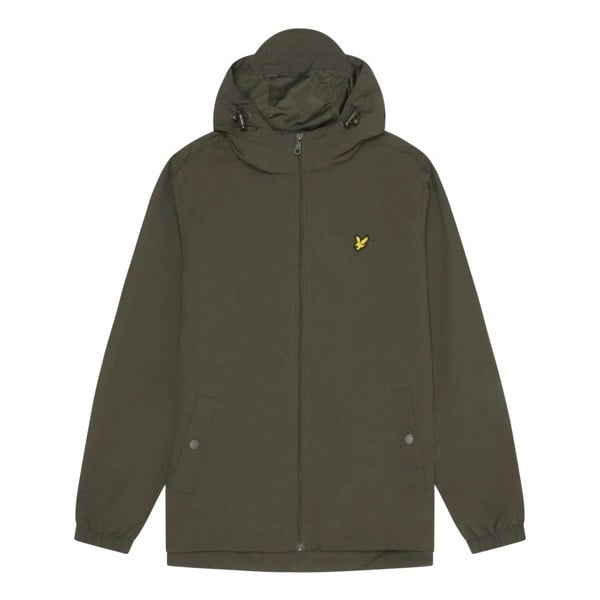 Lyle & Scott Mens Hooded Full Zip Jacket - Olive