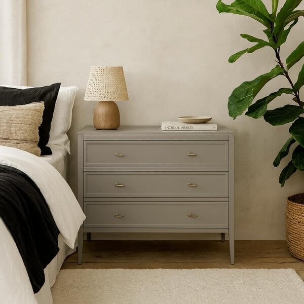 Wyld Haus Salvador Mist Grey Wood Grain 3 Drawer Chest