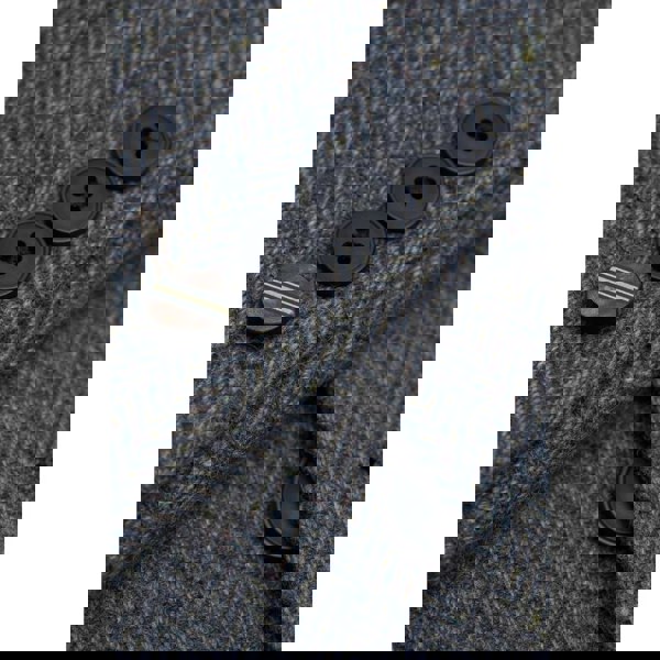 House Of Cavani Thomas - Men’s Navy 3 Piece Wool Blend Tweed Suit