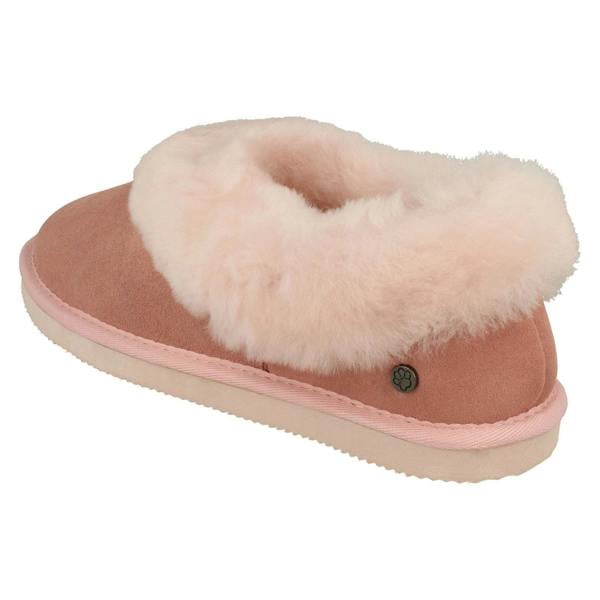 Padders Ladies Padders Fur Trim Slippers Cuddle