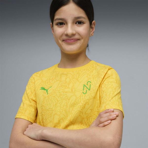 Puma Childrens/Kids Neymar Printed Regular T-Shirt - Yellow - 
