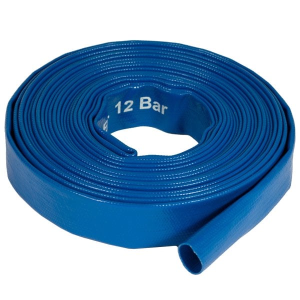 Mylek Pro-Kleen 10M PVC Heavy Duty Layflat Submersible Pump Hose For Flood Water, Hot Tubs, Ponds