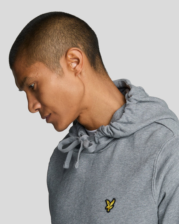 Lyle & Scott Pullover Hoodie - Mid Grey Marl