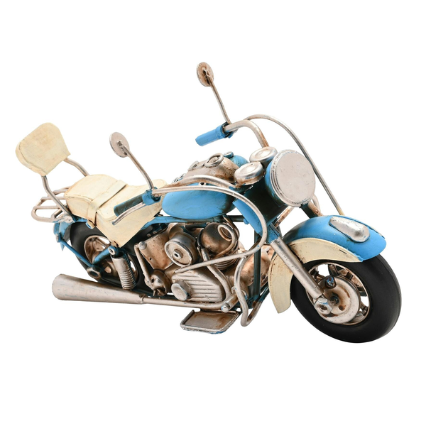 Harvey Makin Ornament - Blue Motorbike