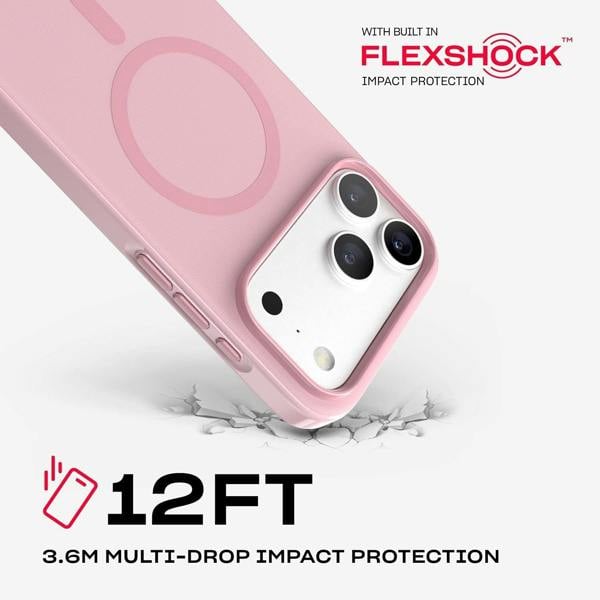 Tech21 Evo Pulse Fauvxen Case with MagSafe for iPhone 17/18 Pro Max 6.9" Quiet Blush - T21-11685