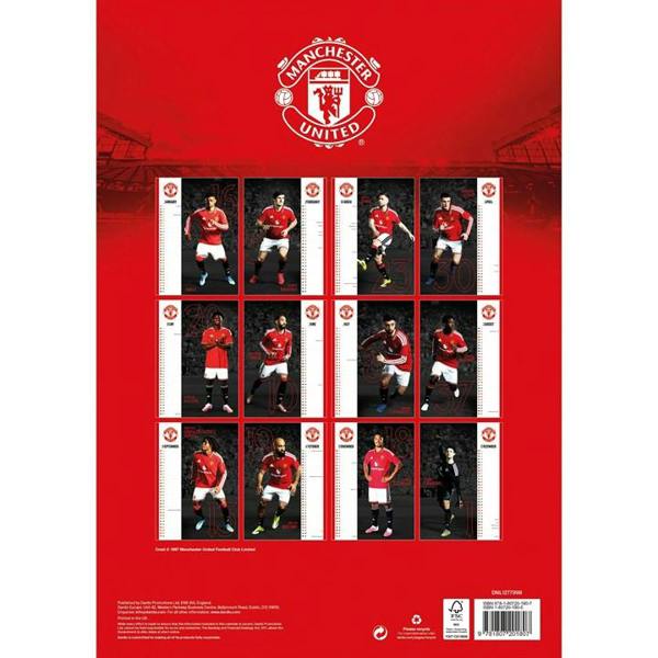 Manchester United FC A3 Calendar 2027, Wall Calendars, Month To View, Sports, Gift