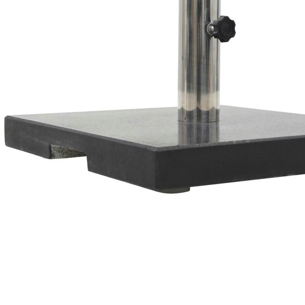 Berkfield Parasol Base Granite 20 kg Square Black
