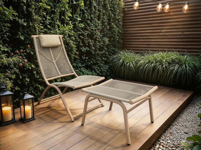 Esen Garden Lounge Chair with Footstool