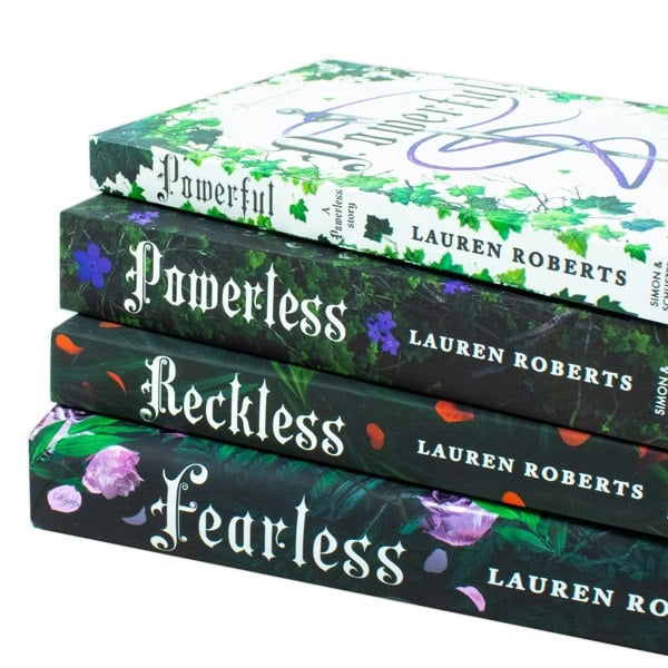 The Powerless Trilogy By Lauren Roberts 4 Books Collection Set (Fearless [Hardback], Powerless, Powerful and Reckless)
