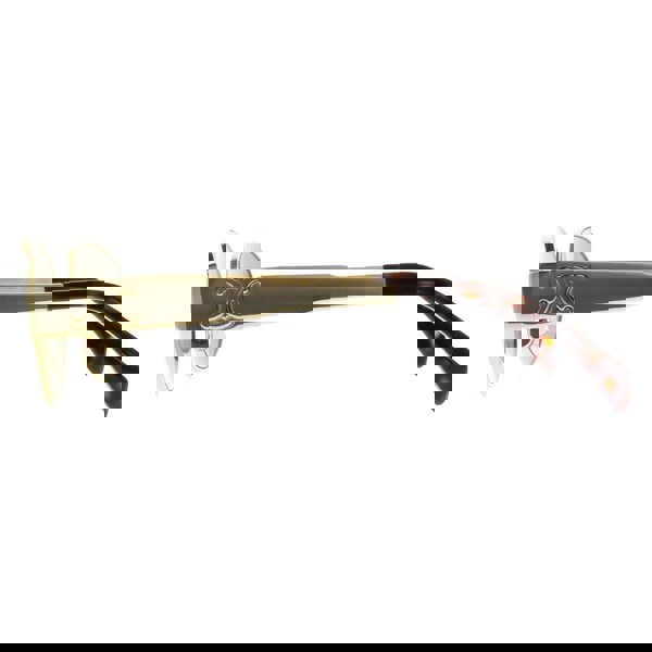 Celine Sunglasses Metal Triomphe CL40235U 30N Shiny Endura Gold Green