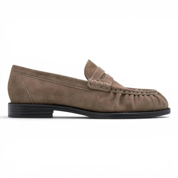 Tamaris Women's Beige Leather Loafer Casual Shoes - 24251-47