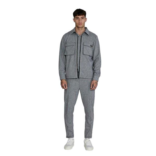 SikSilk Mens Overshirt - Grey - 