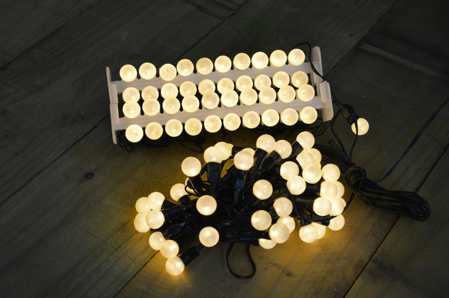 Samuel Alexander 10m 100 LED Multi Action Outdoor Pearl Christmas Lights Warm White