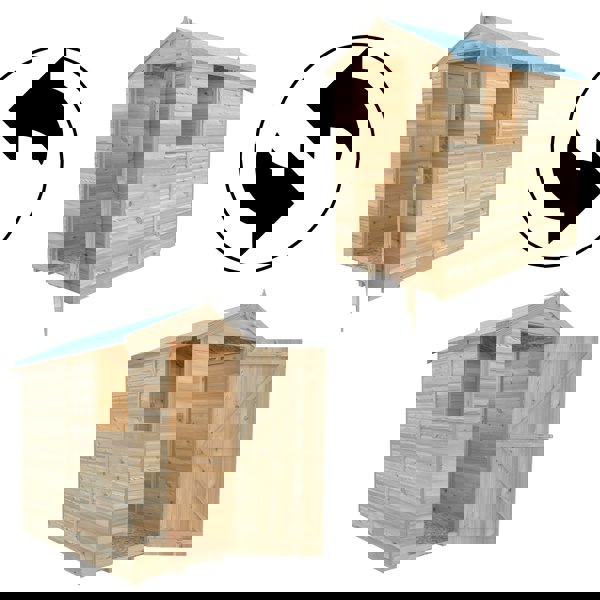 Shire Shetland Shiplap Apex 6x4 12mm interlock Clad wooden Shed