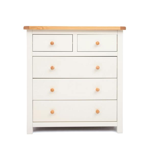 Maggiori 5 Drawer Chest of Drawers Wood Knob