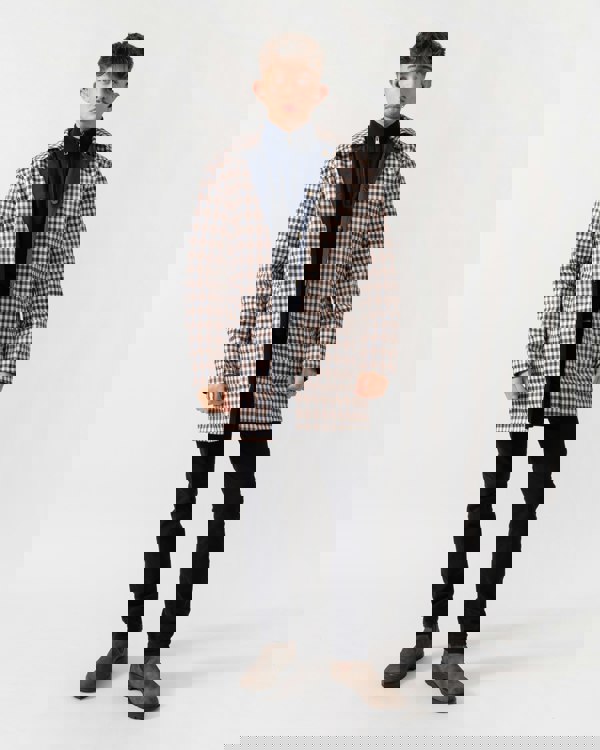 Aquascutum Mens Archival Reversible Mid Coat - Navy 11