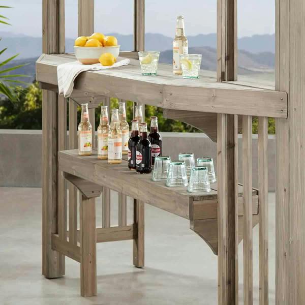 Yardistry Madison Wooden Pergola 10ft x 14ft (3m x 4.2m) Garden Design 3