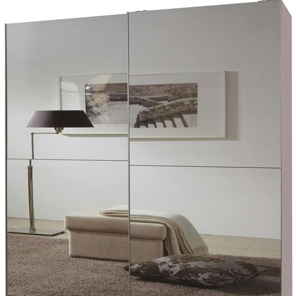 TJ's Furniture Queen 180 Sliding Full Mirror White