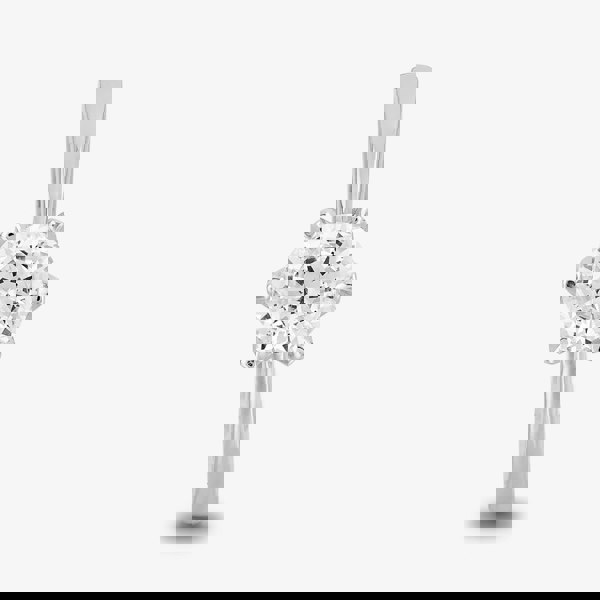 Starbright Silver 6mm Six Claw Round Cubic Zirconia Ring R3227(6M) 3A