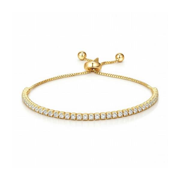 Amelia Bracelet - PVD Gold-Plated Cubic Zirconia Tennis Bracelet