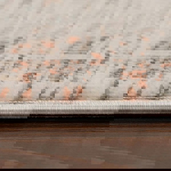 abstract rug, terra-cream colours, anti-allergic, and non-static properties