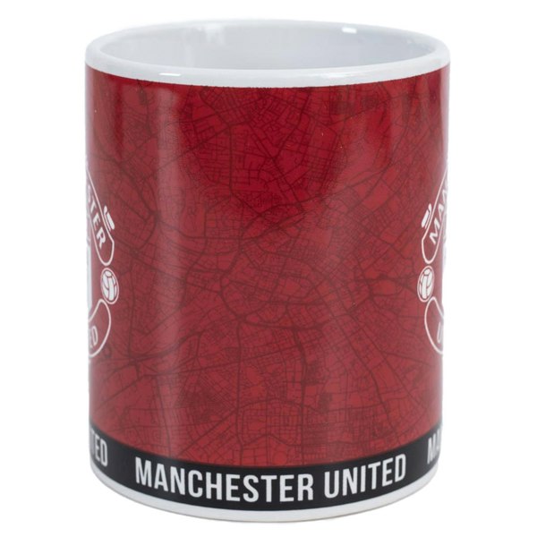 Manchester United FC Identity Crest Mug - Red/White