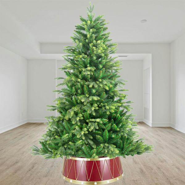 25.6 to 28.4 Inch Drum Christmas Tree Collar Foldable Base Cover for a Neat Festive Finish image 3