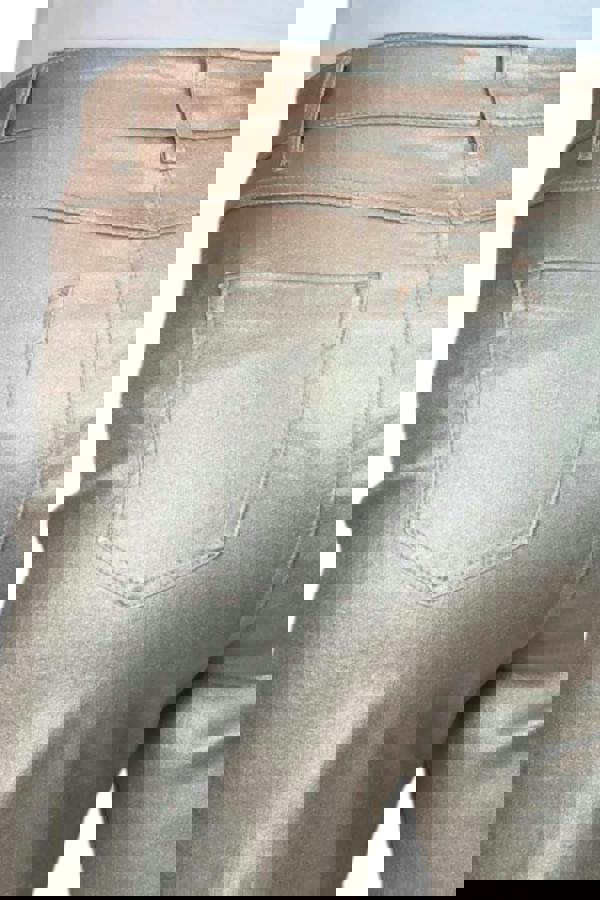 Paulo Due Womens Metallic Coated Wide Leg Jeans