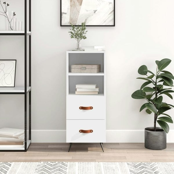 Berkfield Sideboard White 34.5x34x90 cm Engineered Wood