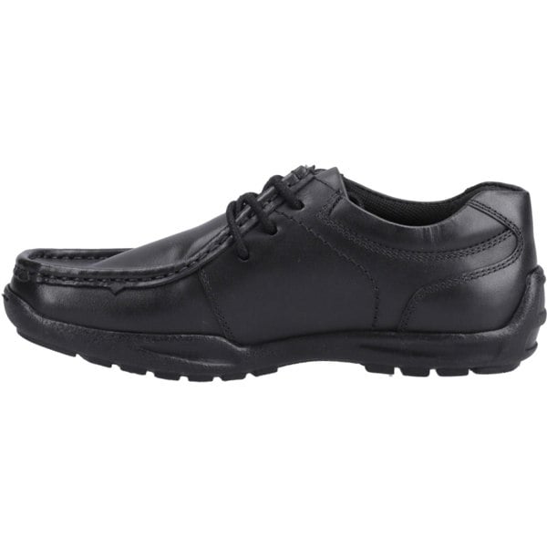 Hush Puppies Mackenzie Wallabee Leather Boys's Black Lace-Up Shoes