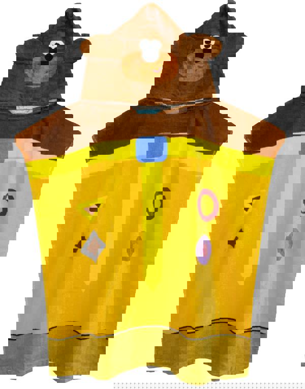 Hey Duggee Boys Yellow Duggee 3D Novelty - Dress-Up Style Poncho Towel (One Size)