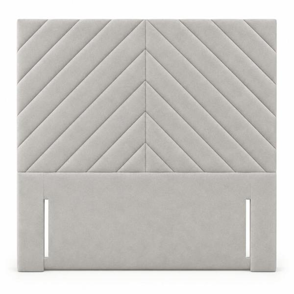 Great British Beds Kira Headboard - Silver Plush