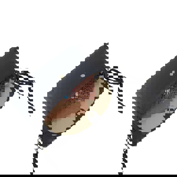 Assots London 'JEAN' Navy Real Soft Pebble Grain Leather Crossbody Bag