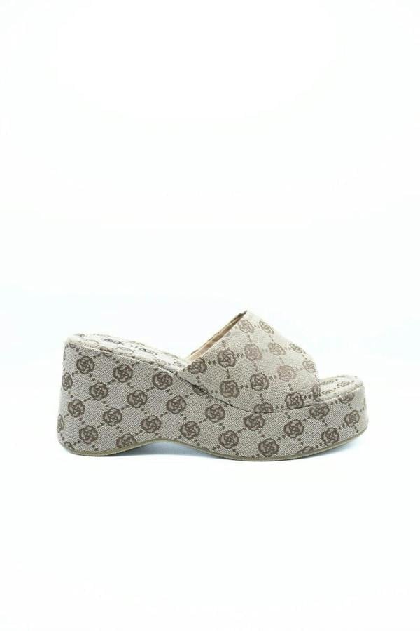 Alessia Slip On Wedge Heel Sandal - Flower