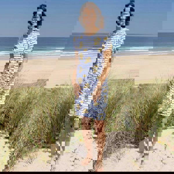 Lazy Jacks Women's Meadow T-Shirt Dress - Blue