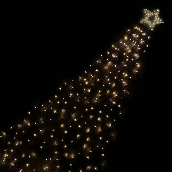 Samuel Alexander 3m Indoor Outdoor Shooting Star Multifunction LED Christmas Decoration with Timer in Warm White